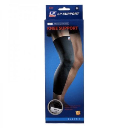 LP Knee Support (667) ผ้ายืดรัดกล้ามเนื้อ รัดขา รัดเข่า (สีดำ) (1 ข้าง)