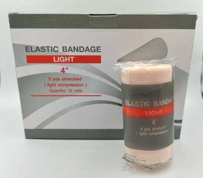 ผ้าพันเคล็ด Elastic Bandage - Thai Gauze  4นิ้ว x 5หลา (ราคาต่อ 1 ม้วน)