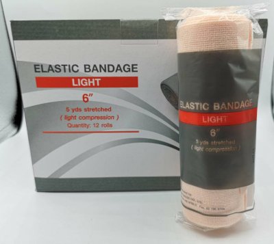 ผ้าพันเคล็ด Elastic Bandage - Thai Gauze  6นิ้ว x 5หลา (ราคาต่อ 1 ม้วน)