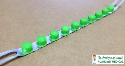 3M Curos Disinfecting Cap Strip ฝาเขียวแผง (10x25strips) จุกปิดมีน้ำยาฆ่าเชื้อสำหรับตัวต่อระบบปิด