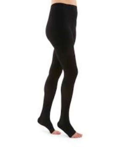 ถุงน่องเส้นเลือดขอด Duomed  [Black] เต็มตัว-เปิดปลายเท้า-สีดำ Class2 (23-32 mmHg) (V21050)