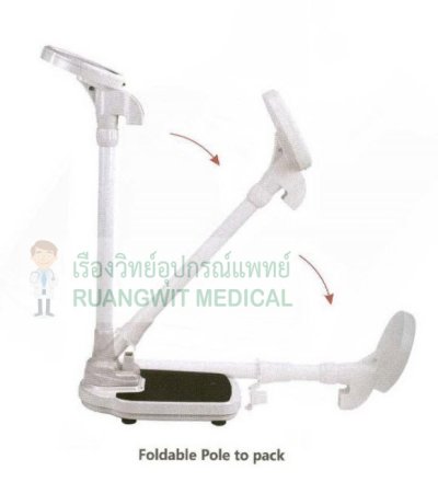 เครื่องชั่งน้ำหนัก JSA-180 180กก. หน้าปัดกลม + ที่วัดส่วนสูง (ส่งฟรี)