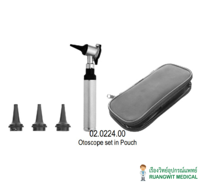 ชุดตรวจหู Hilbro Otoscope set in pouch (02.0224.00)