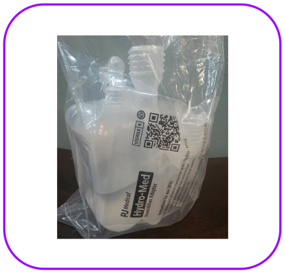 ขวดน้ำออกซิเจนสเตอร์ไรด์ Hydro-Med Disposable Prefilled Humidifier 350 ML