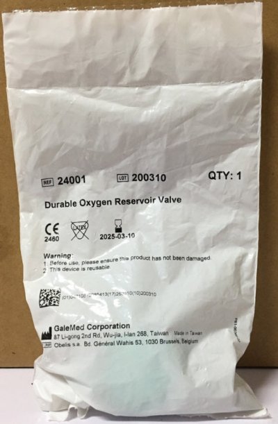 Durable Oxygen Reservoir Valve (G24001)