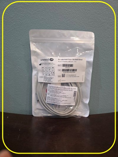 Reusable SpO2 Sensor Adult (3M) Unimed (U410-01) เซ็นเซอร์วัดออกซิเจนปลายนิ้ว แบบใช้ซ้ำ
