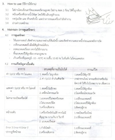เครื่องวัดออกซิเจนปลายนิ้ว ChoiceMMed รุ่น MD300C1 (จำกัดคนละไม่เกิน 2 เครื่อง)
