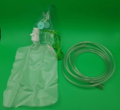 หน้ากากออกซิเจนพร้อมถุงลม Oxygen Mask with Bag สำหรับผู้ใหญ่ (Galemed 3675) (exp แล้ว)