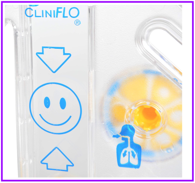 เครื่องบริหารปอด Cliniflo Low Flow Exerciser 600 mL - Portex (22-1200)