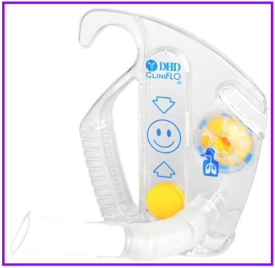 เครื่องบริหารปอด Cliniflo Low Flow Exerciser 600 mL - Portex (22-1200)