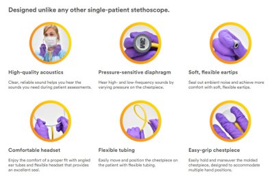 หูฟัง 3M Single-Patient Stethoscope SPS-YP1100 (เด็ก)