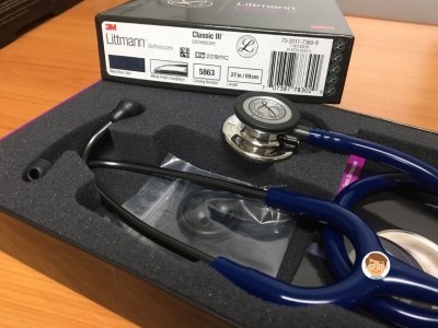 หูฟัง 3M Classic III Navy Blue หัว Mirror [5863]