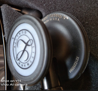 หูฟัง 3M Cardiology IV Stethoscope Black หัวสีดำพิเศษ (6163)