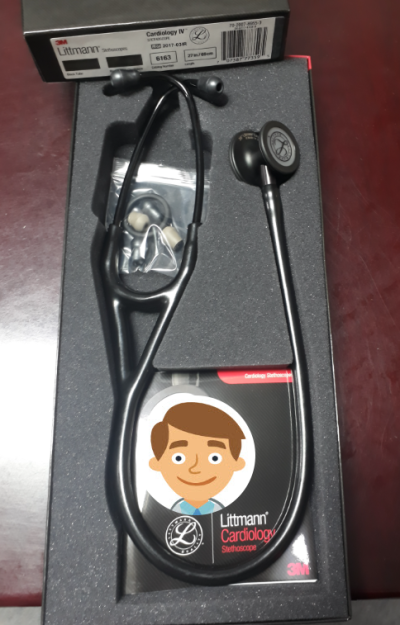 หูฟัง 3M Cardiology IV Stethoscope Black หัวสีดำพิเศษ (6163)