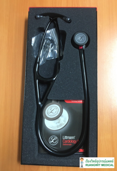 หูฟัง 3M Cardiology IV Black หัวสีดำ ก้านแดง (6200)