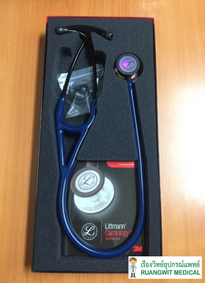 หูฟัง 3M Cardiology IV Navy หัวเรนโบว์ ก้านดำ (6242)