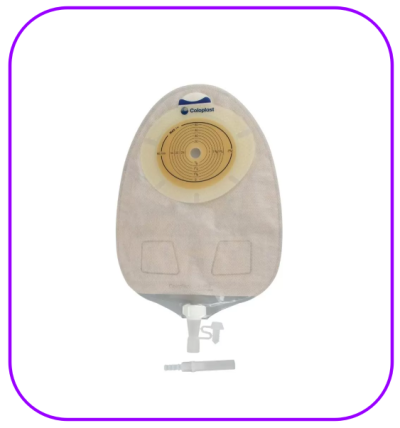 แป้นเรียบ พร้อมถุงปัสสาวะใส Coloplast Sensura Uro Bag Transparent (11804) (1 ชิ้น)