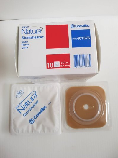 แป้น Convatec Sur-Fit Natura Stomahesive 57 มม. (401576) (1 ชิ้น)
