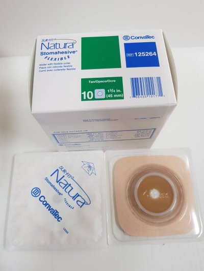 แป้นนิ่มยืดหยุ่น Convatec Natura Stomahesive Flexible  45 มม. (125264) (1 ชิ้น)