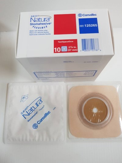 แป้นนิ่มยืดหยุ่น Convatec Natura Stomahesive Flexible  57 มม. (125265) (1 ชิ้น)