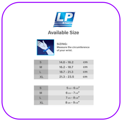 LP Wrist / Thumb support อุปกรณ์พยุงข้อมือและนิ้วโป้ง สีเนื้อ (763)