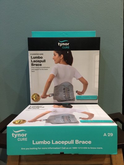 Tynor A29 Lumbo Lacepull Brace เข็มขัดพยุงหลังระบบล็อกเลสพูลแบบดึง (รุ่นใหม่)