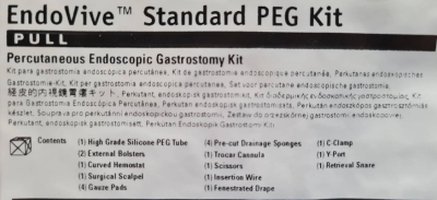 (ext 10-2026) ชุดสายสวนกระเพาะอาหารแบบใส่ผ่านกล้อง EndoVive Standard PEG Kit (1 ชุด)