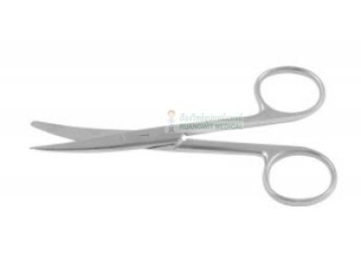 Operating Scissor SH/BL CVD 14.5 CM - EM (E10-0025) ปลายโค้ง