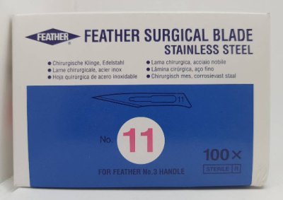 ใบมีดผ่าตัดสแตนเลส Feather