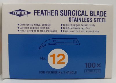ใบมีดผ่าตัดสแตนเลส Feather
