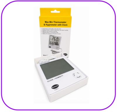 Thermometer Hygrometer with Clock Brannan - เทอร์โมมิเตอร์ ไฮโกรมิเตอร์พร้อมนาฬิกา (อังกฤษ)