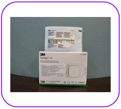 3M Tegaderm Film 6x7 cm แผ่นเทปใสปิดแผลกันน้ำ (1624W) (1 แผ่น)