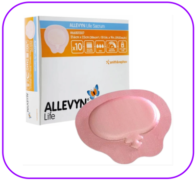 Allevyn Life Sacrum (Large) 21.6x23 cm (1 แผ่น)