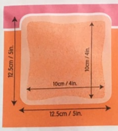 (exp 01-06-2026) Allevyn Gentle Border ขอบกาวกันน้ำ 17.5x17.5 cm (1 แผ่น)