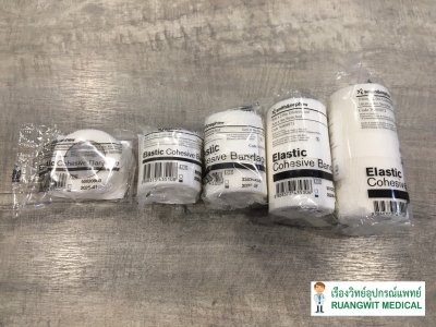 Elastic Cohesive Bandage ผ้าก๊อซพันแผล ยืดได้ มีกาวในตัว (1 ม้วน)