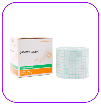 Opsite Flexifix 5CM x 10M แผ่นฟิล์มใสกันน้ำ (1 กล่อง)
