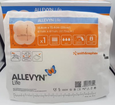 Allevyn Life L 15.4x15.4 cm (1 แผ่น)