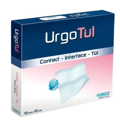 UrgoTul Flex 10x10 CM แผ่นตาข่ายปิดแผลชนิดโปร่ง (1 แผ่น)