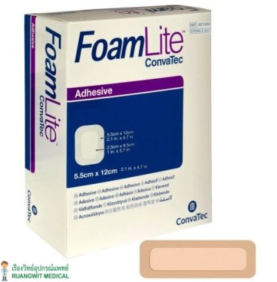 Aquacel Foam Lite ADH 5.5x12cm (421563) (1 แผ่น)
