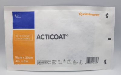 Acticoat 10x20 cm ตัดแบ่งได้ ราคาประหยัด (1 แผ่น)