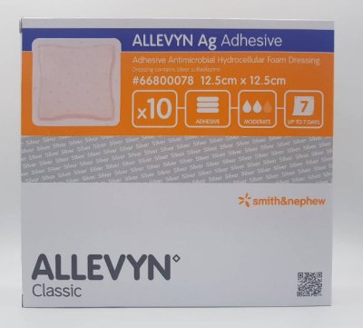 Allevyn Ag Adhesive 12.5x12.5 cm (1 แผ่น)