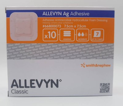 Allevyn Ag Adhesive 7.5x7.5 cm