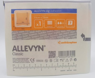 Allevyn Ag Adhesive 7.5x7.5 cm