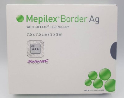 Mepilex Border Ag 7.5x7.5 cm (1 แผ่น)