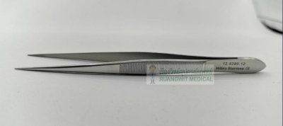 Micro Forcep 12.5cm ปลายตรง -Hilbro (12.0320.12)