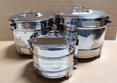 หม้อนึ่งสำลี Dressing Drum 12x9 cm