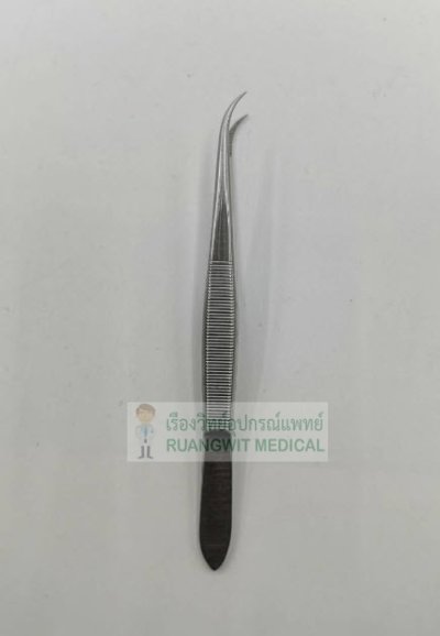 Micro Forcep 10.5cm ปลายโค้ง - Hilbro (12.0321.10)