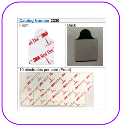 Red Dot Electrodes (2330) ใช้กับ EKG 12 lead แบบหนีบ