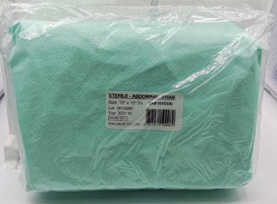 Abdominal Swab Sterile ผ้าซับช่องท้อง 15x15 นิ้ว