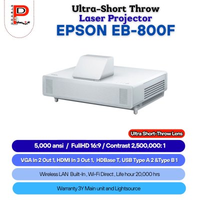 EPSON : EB-800F Ultra-Short throw Laser Projector